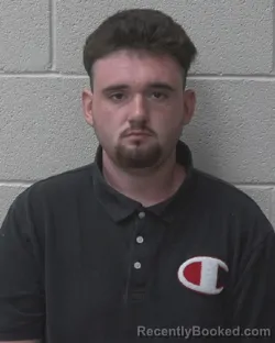 Mugshot of JACOB EAINE DEAN BROWN booked in Alexander County, North Carolina on July 6, 2026