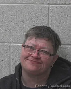 Mugshot of ANGELA DARLENE CLANTON booked in Alexander County, North Carolina on March 24, 2026