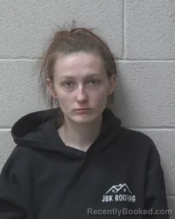 Mugshot of KATELYN MARIE OMANS booked in Alexander County, North Carolina on March 20, 2026