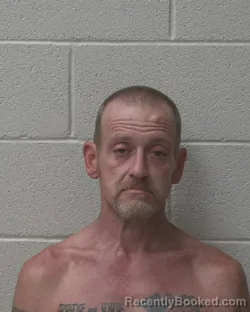 Mugshot of James Eskel Sharpe booked in Alexander County, North Carolina on August 17, 2026