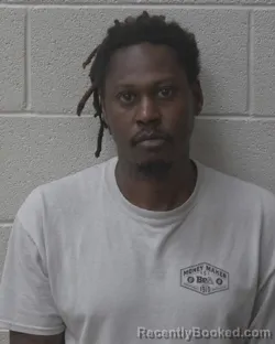 Mugshot of Adrian Okeith James booked in Alexander County, North Carolina on August 12, 2026