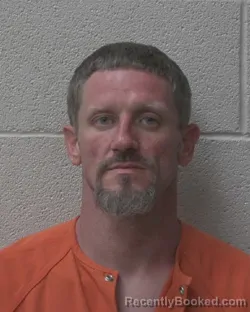 Mugshot of Travis Scott Melvin booked in Alexander County, North Carolina on August 20, 2026