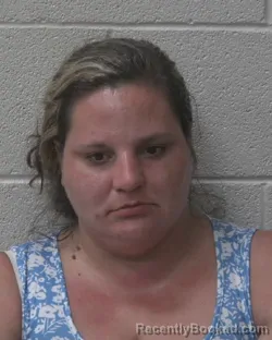 Mugshot of Carrie Marie Adkins booked in Alexander County, North Carolina on August 15, 2026