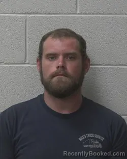 Mugshot of John Ryan Matheson booked in Alexander County, North Carolina on August 8, 2026