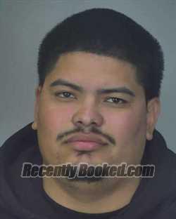 Booking photo from Merced County, California