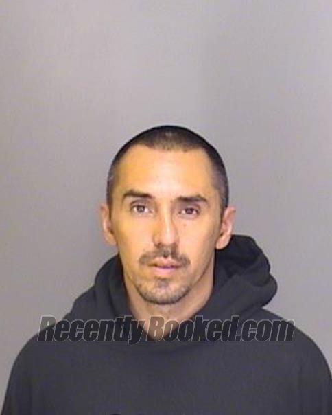 Booking photo from Merced County, California