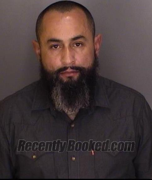Booking photo from Merced County, California