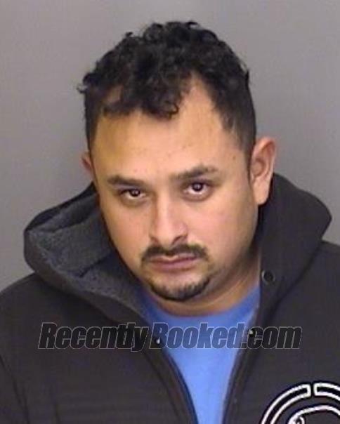 Booking photo from Merced County, California