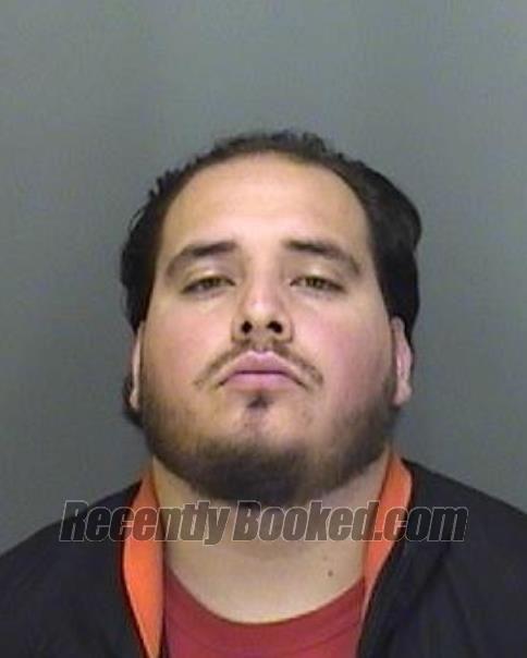 Booking photo from Merced County, California