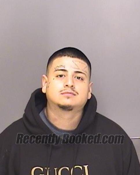 Booking photo from Merced County, California