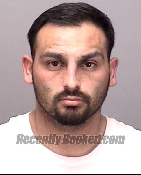 Booking photo from Merced County, California