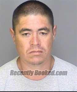 Booking photo from Merced County, California