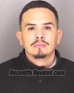 Booking photo from Merced County, California