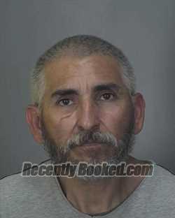 Booking photo from Merced County, California