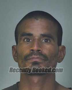 Booking photo from Merced County, California