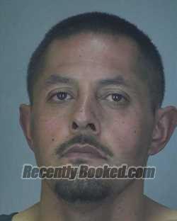 Mugshot of Juan Moreno booked in Merced County, California on August 10, 2026