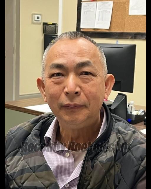 Booking photo from Tehama County, California