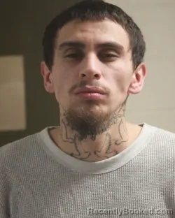 Booking photo from Tehama County, California