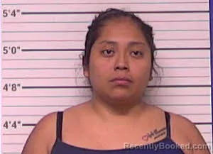 Mugshot of DULCE JIMENEZ booked in Bladen County, North Carolina on July 27, 2026