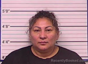Mugshot of KARINA RUIZ PAEZ booked in Bladen County, North Carolina on July 31, 2026