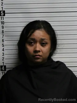 Mugshot of Nuvia Melisa Galdamez-Tobias booked in Brunswick County, North Carolina on August 27, 2026