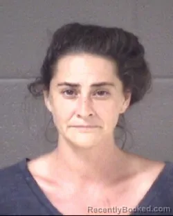 Mugshot of Amanda Lynn Oliver booked in Buncombe County, North Carolina on August 18, 2026