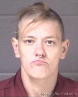 Mugshot of COURTNEY MARIE EARWOOD booked in Buncombe County, North Carolina on July 5, 2026