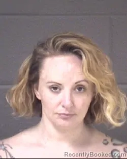 Mugshot of CHANDA MARIE RUMFELT booked in Buncombe County, North Carolina on March 26, 2026