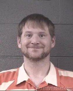 Mugshot of Daniel Levi Blythe booked in Buncombe County, North Carolina on August 22, 2026