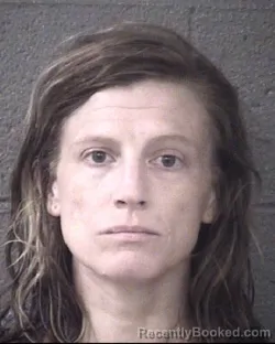 Mugshot of Jessica Radianne Hoglen booked in Buncombe County, North Carolina on August 16, 2026