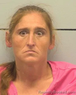 Mugshot of Suzanne Leigh Penley booked in Burke County, North Carolina on October 12, 2026
