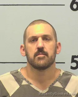Mugshot of Jordan Randy Pinson booked in Burke County, North Carolina on August 6, 2026