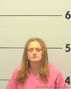 Mugshot of RHEANNA DAWN RUMFELT booked in Burke County, North Carolina on March 27, 2026