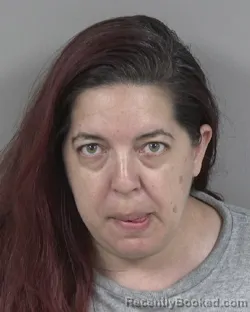Mugshot of Christine Renee Monk booked in Cabarrus County, North Carolina on July 22, 2026