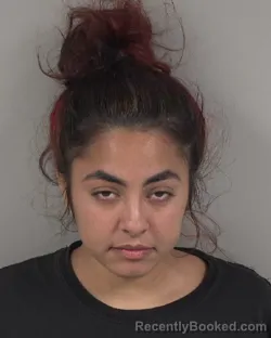 Mugshot of Christa Josephina-Marie Flores booked in Cabarrus County, North Carolina on August 6, 2026