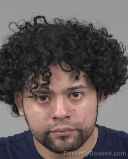 Mugshot of Alex Brian Calderon booked in Cabarrus County, North Carolina on August 9, 2026