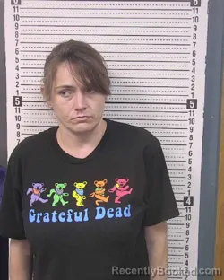 Mugshot of Emily Michelle Creger booked in Caldwell County, North Carolina on August 7, 2026
