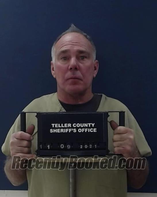 Booking photo from Teller County, Colorado