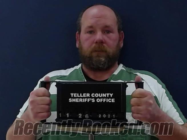 Booking photo from Teller County, Colorado