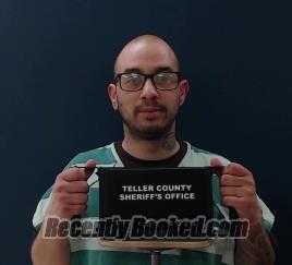 Booking photo from Teller County, Colorado