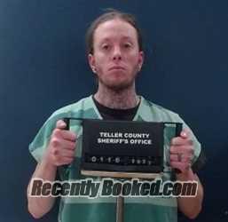 Booking photo from Teller County, Colorado