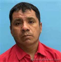 Mugshot of David Jesus Santiago Mendoza booked in Desoto County, Florida on October 21, 2026