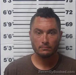 Mugshot of Jason Thomas Miller booked in Carteret County, North Carolina on August 10, 2026