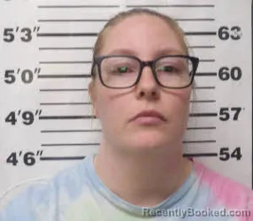 Mugshot of DANIELLE MARIE WOODLIEF booked in Carteret County, North Carolina on March 22, 2026