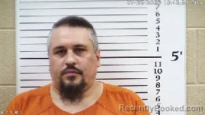 Mugshot of Brian Douglas Burrell booked in Cherokee County, North Carolina on July 23, 2026
