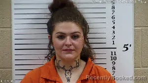 Mugshot of Jordan Hannah Carswell booked in Cherokee County, North Carolina on July 16, 2026