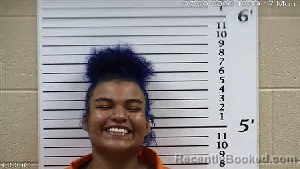 Mugshot of Kaylee Jordan Cox booked in Cherokee County, North Carolina on July 20, 2026