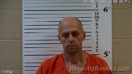 Mugshot of Mark Wayne Carver booked in Cherokee County, North Carolina on April 5, 2026