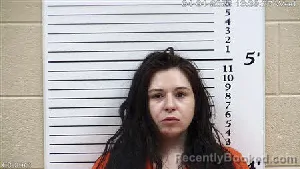 Mugshot of Sabrina Lynn Carver booked in Cherokee County, North Carolina on April 1, 2026