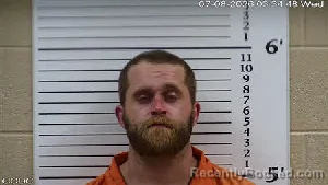 Mugshot of William Isaac Cunningham booked in Cherokee County, North Carolina on July 8, 2026